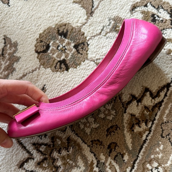 Kate Spade Pink Flats with Gold Accents - Picture 6 of 6